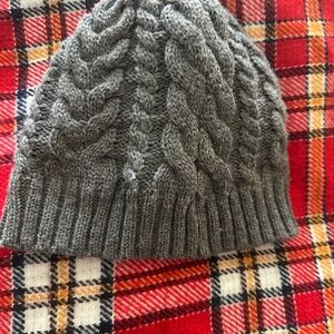 Denver Hayes Cable Knit Lined Toque - Charcoal Grey - Like New